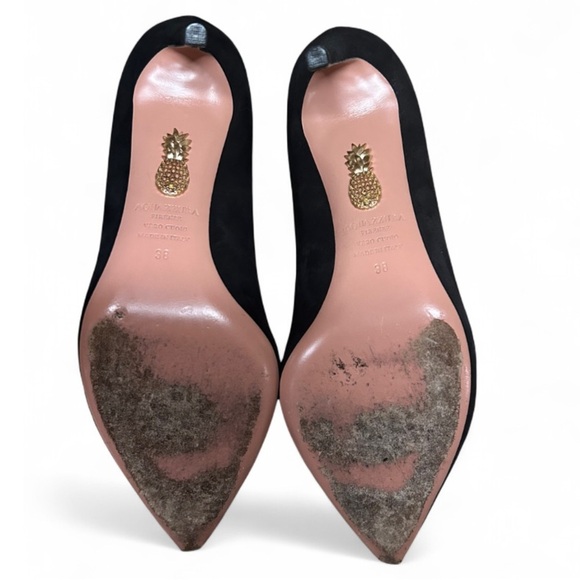 Aquazzura Purist Pump 85 Black Size 8 4” Heels - Picture 6 of 6